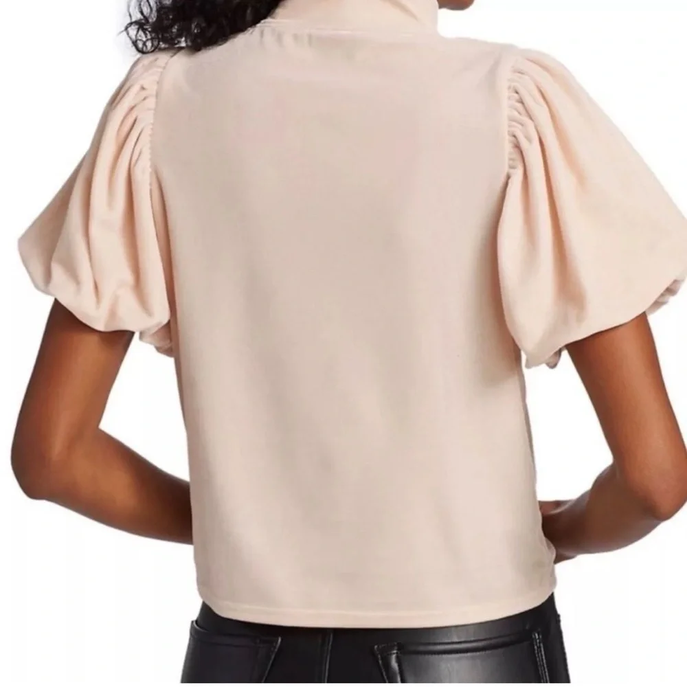 Free People Cream Puff Sleeve Blouse